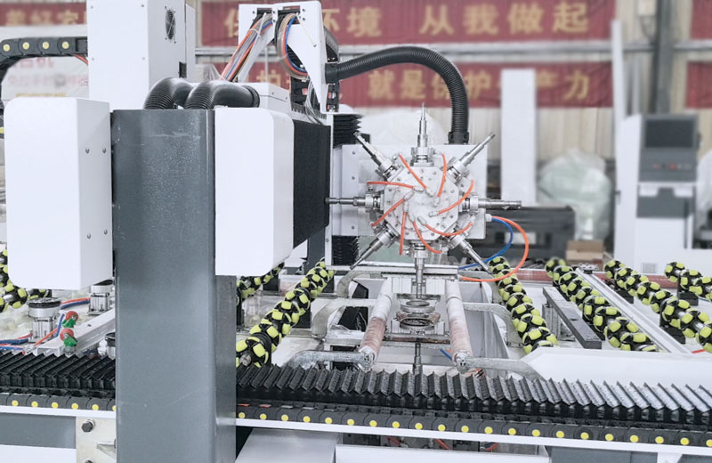 cnc glass processing machine glass notching cutouts